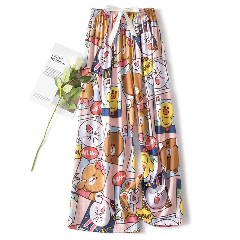 Women's Floral Cotton Pyjama Bottoms