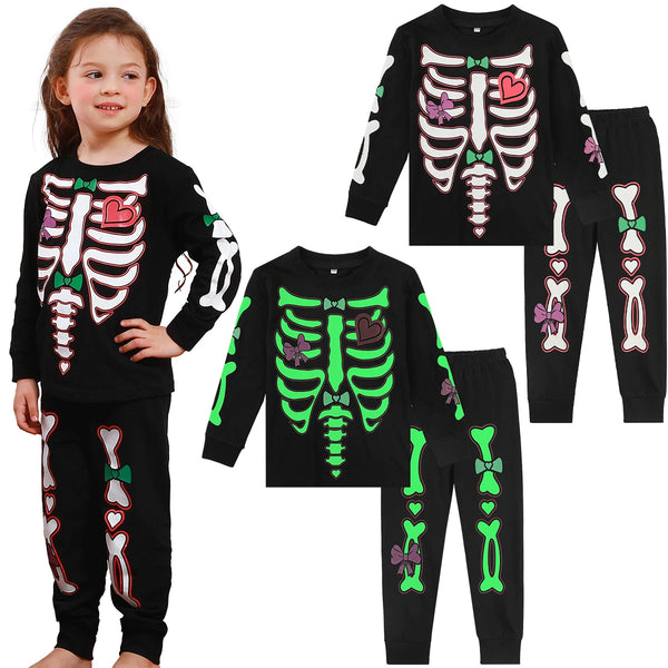 Kid's Skeleton Costume PJ Set