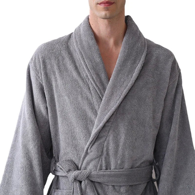 Grey Towel Bathrobe