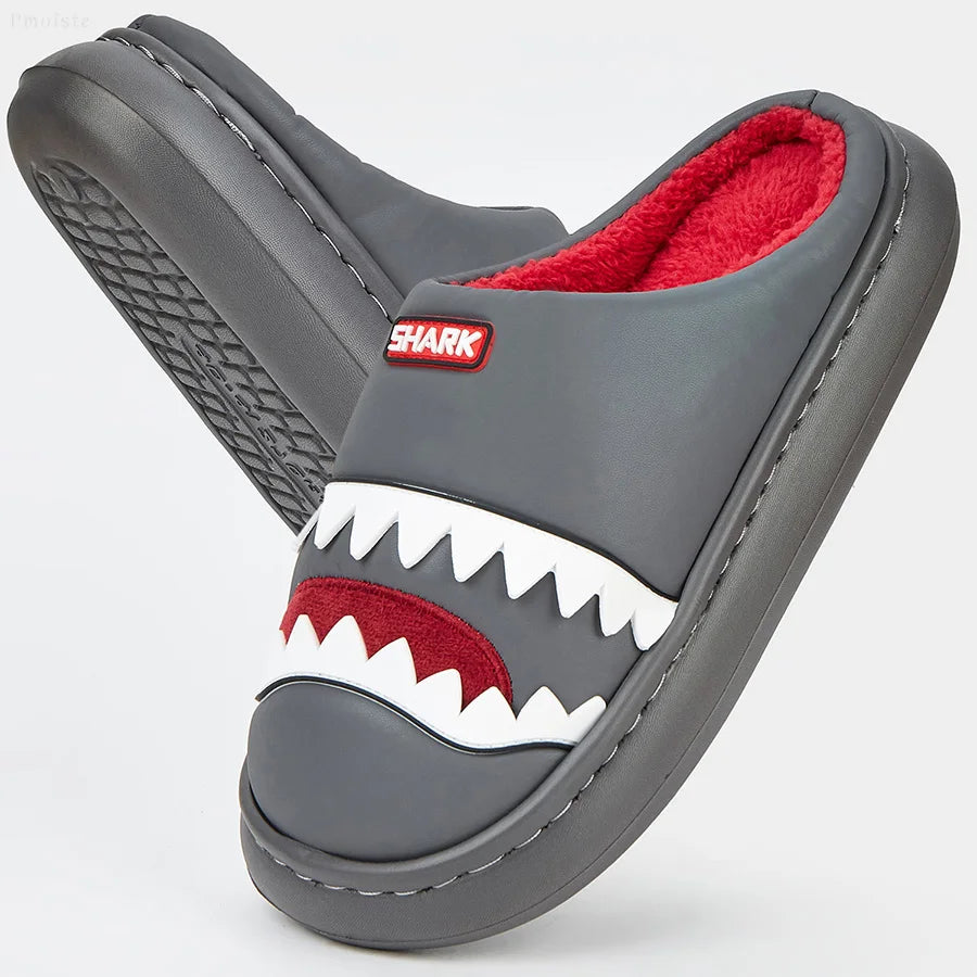 Men's Imitation Leather Platform Slippers