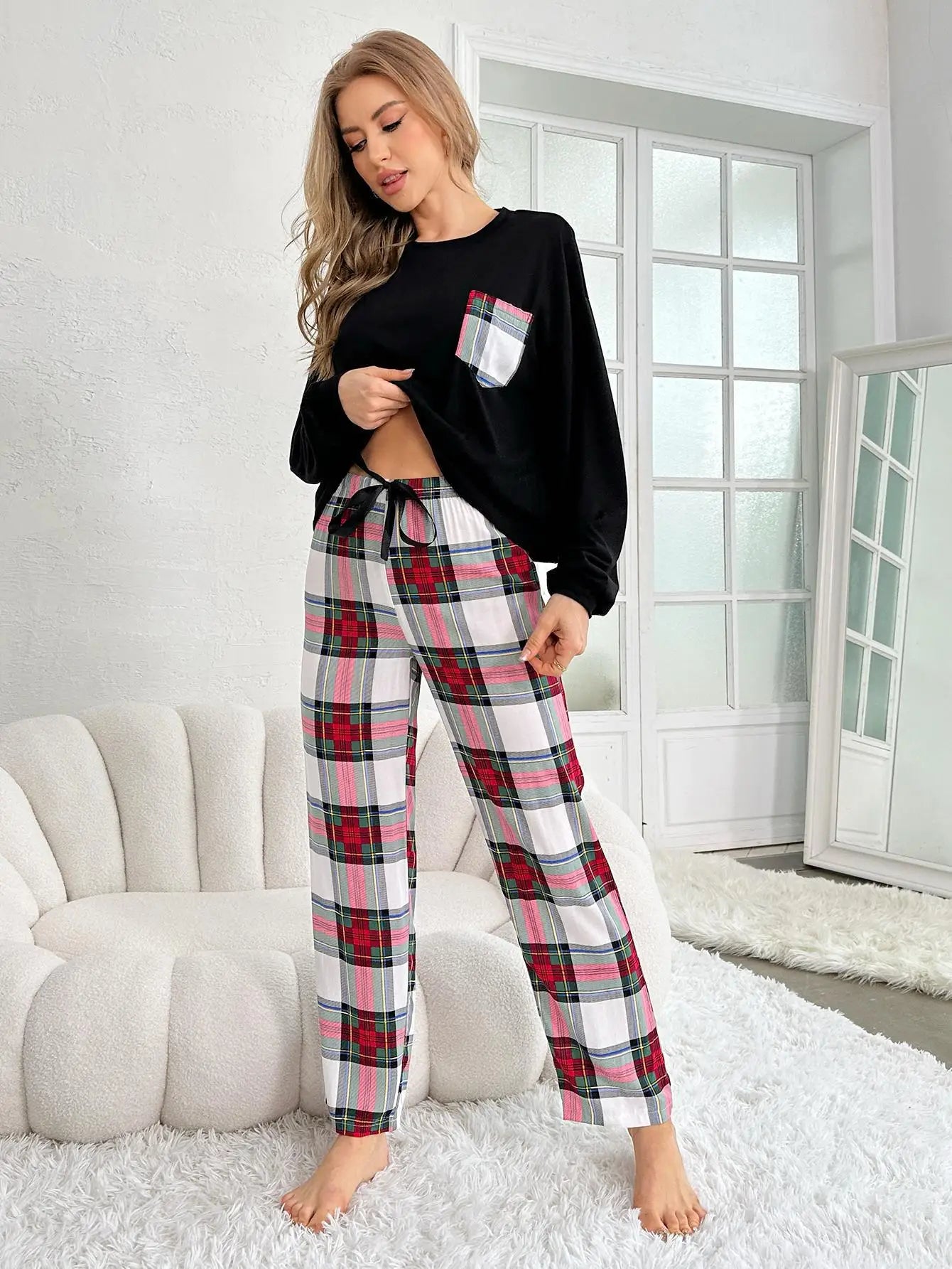 Cosy Checkered Lounge Set