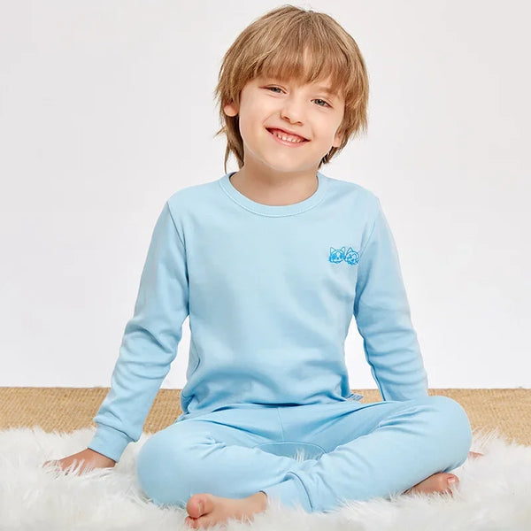 Boy's Blue Pet Print Pyjamas
