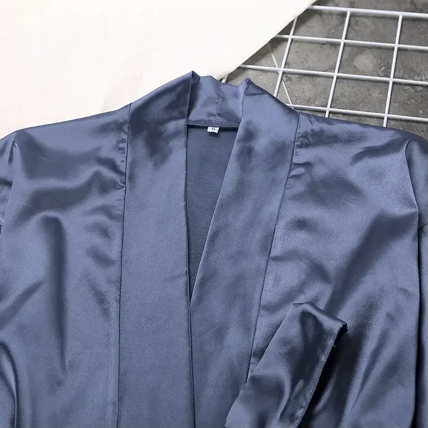 Women's Satin Sleepwear Set with Robe