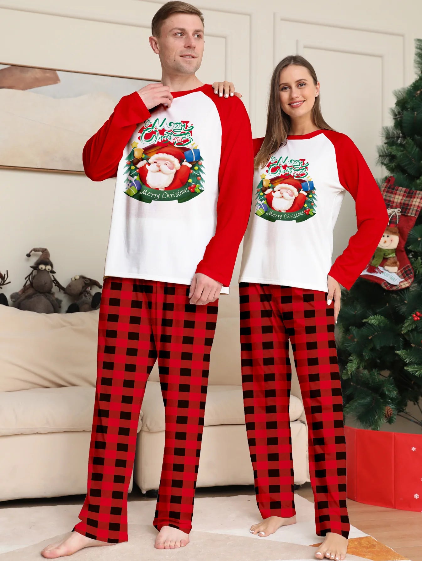 Red Santa Family Christmas Pyjama Set