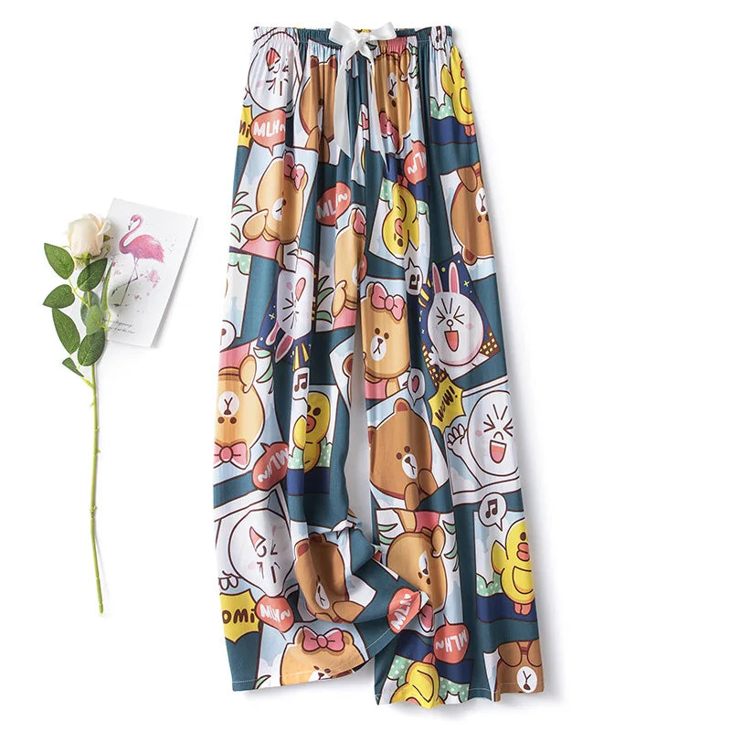 Women's Floral Cotton Pyjama Bottoms