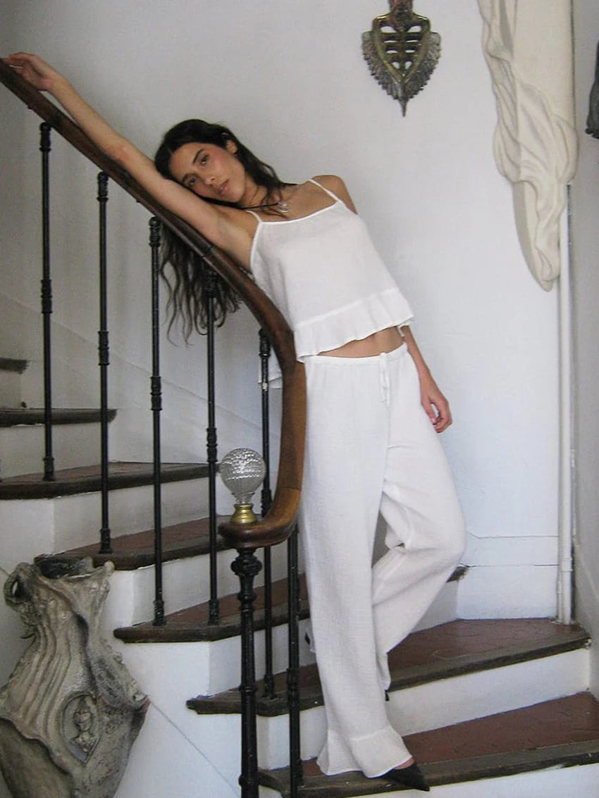 Women's Spaghetti Strap Pyjama Set