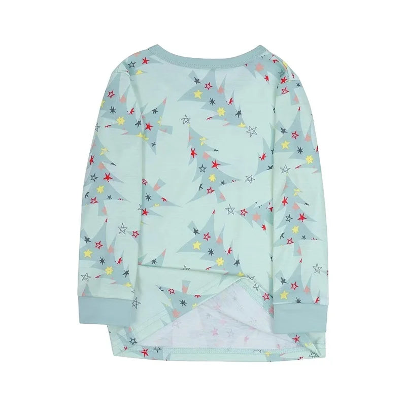 Family Xmas Tree & Stars Matching Pyjama Set