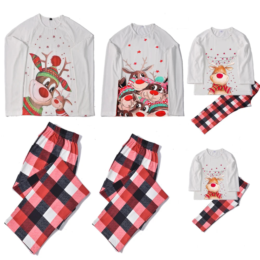 Family Red Plaid Matching Xmas Pyjamas