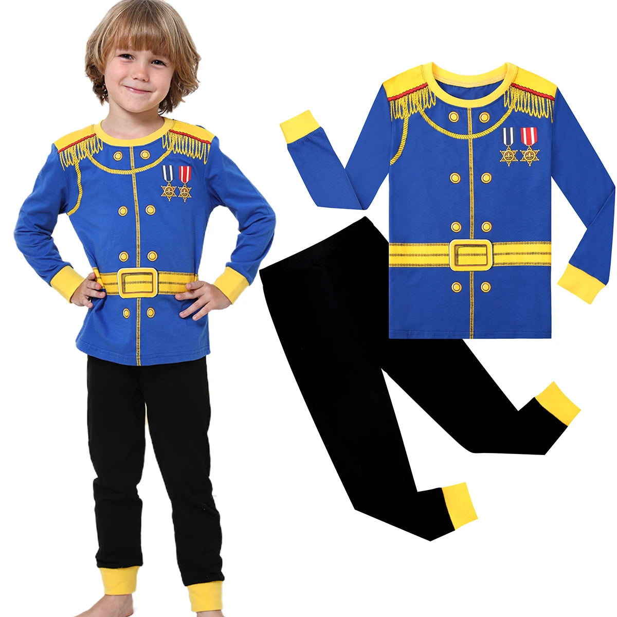 Boys' Blue Prince Halloween Pyjama Set