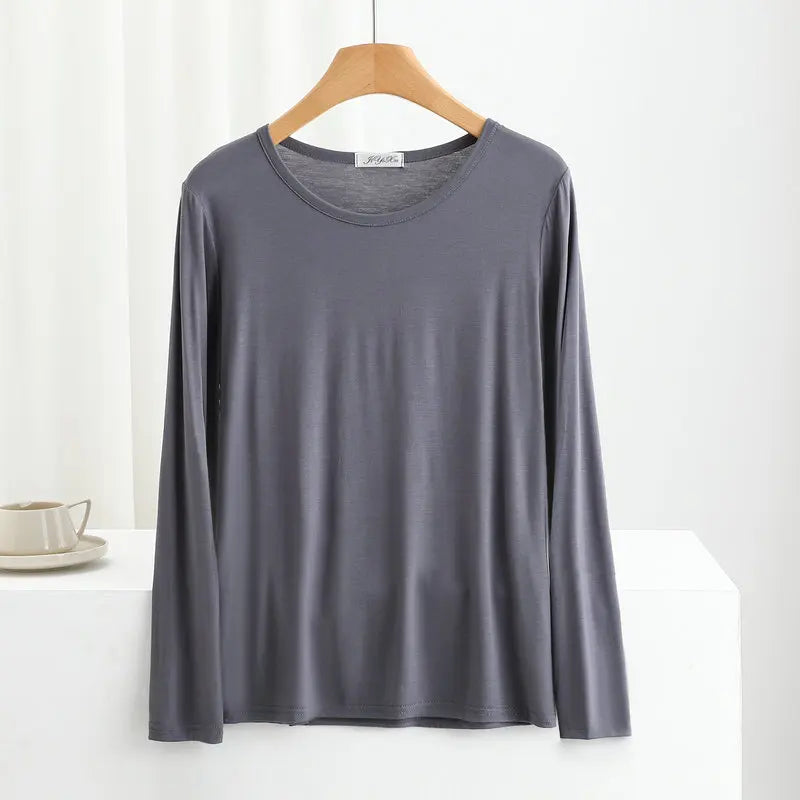 Women's Modal Long-Sleeve Pj Tops