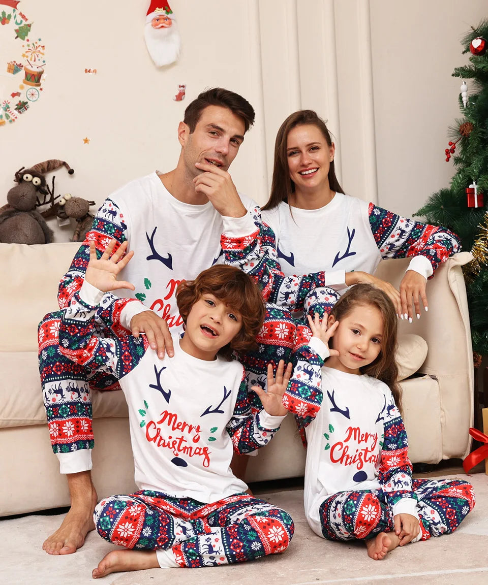 Christmas Antler Matching Pyjama Set