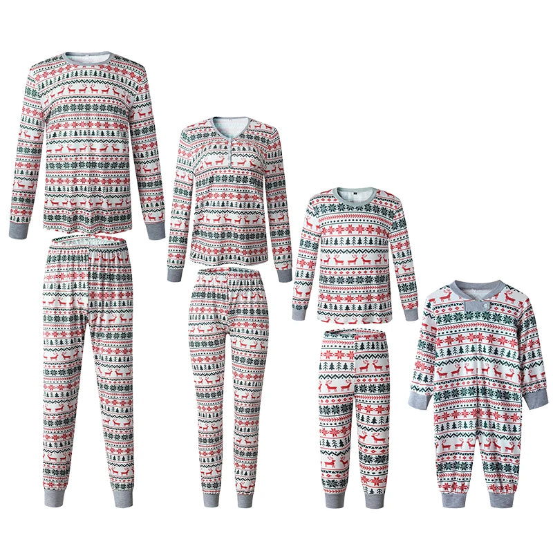 Family Matching Pattern Christmas Pyjamas
