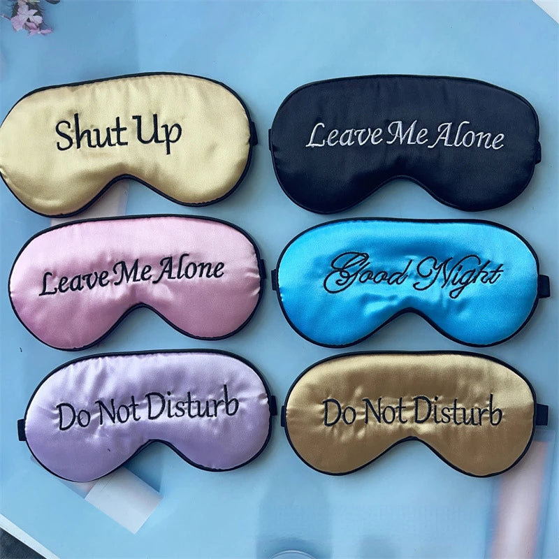 Embroidered Silk Sleep Mask