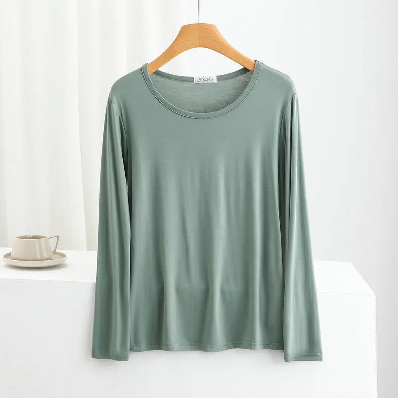 Women's Modal Long-Sleeve Pj Tops