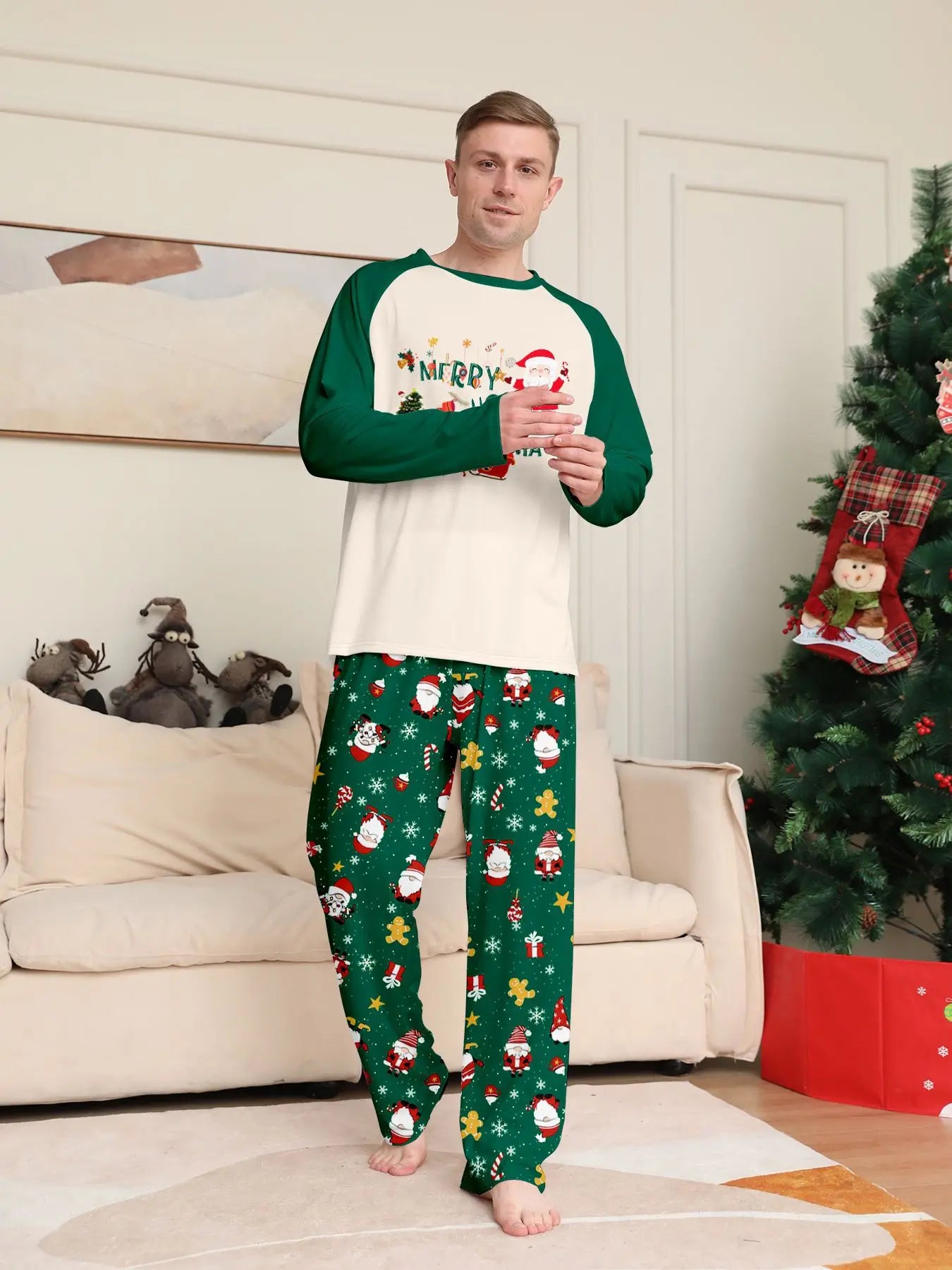 Santa & Tree Family Christmas Pyjama Set