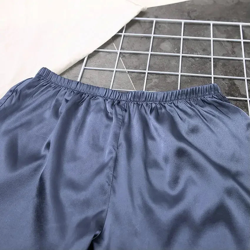 Women's Satin Sleepwear Set with Robe