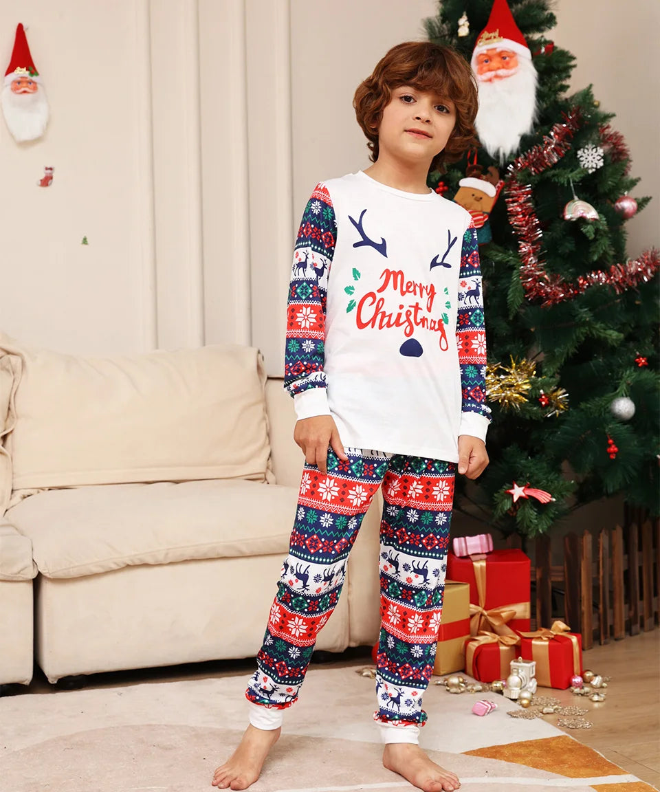 Christmas Antler Matching Pyjama Set