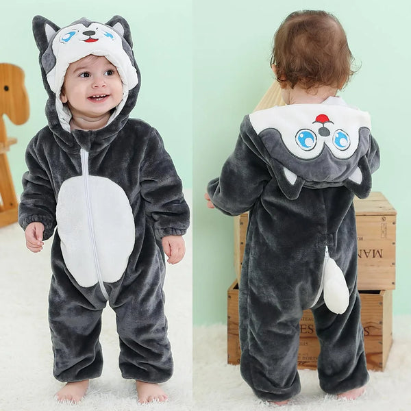 Infant Husky Animal Onesie