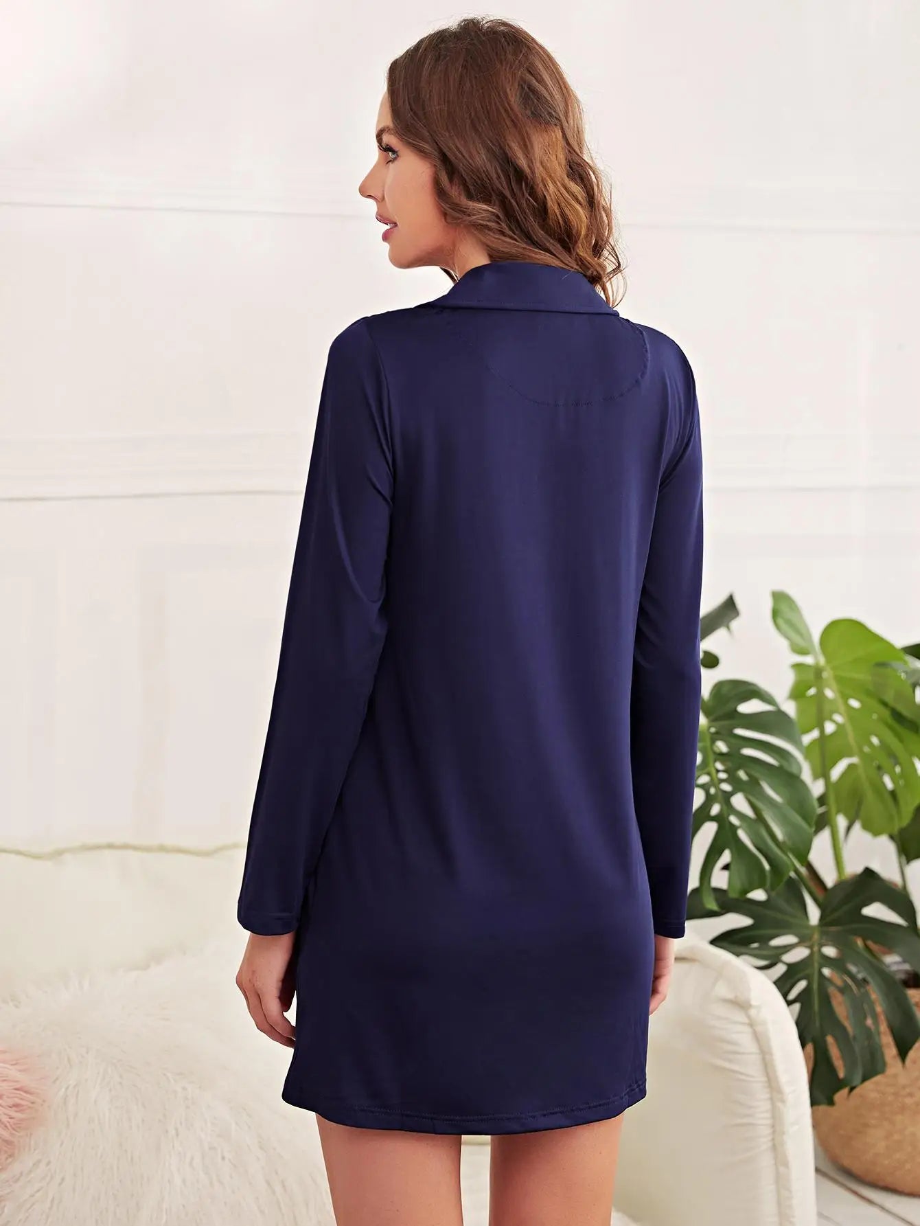 Navy Bliss Sleepwear Dress