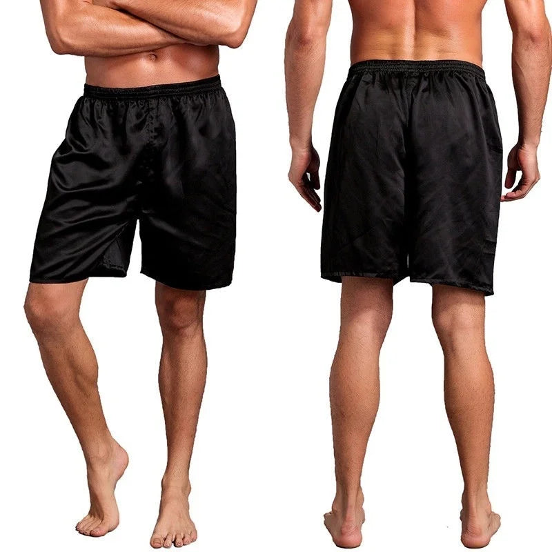 Men's Casual Satin Pyjama Shorts