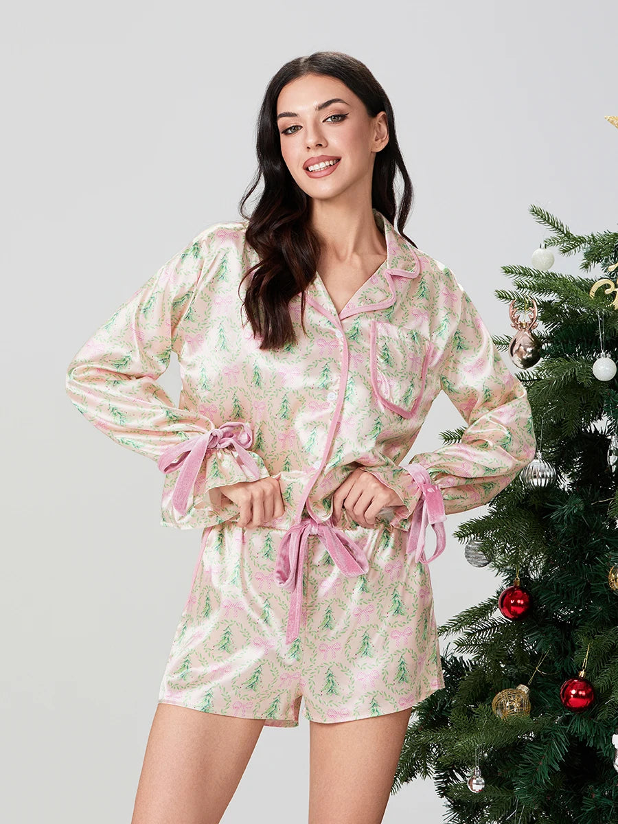 Women's Christmas Pyjama Short Set