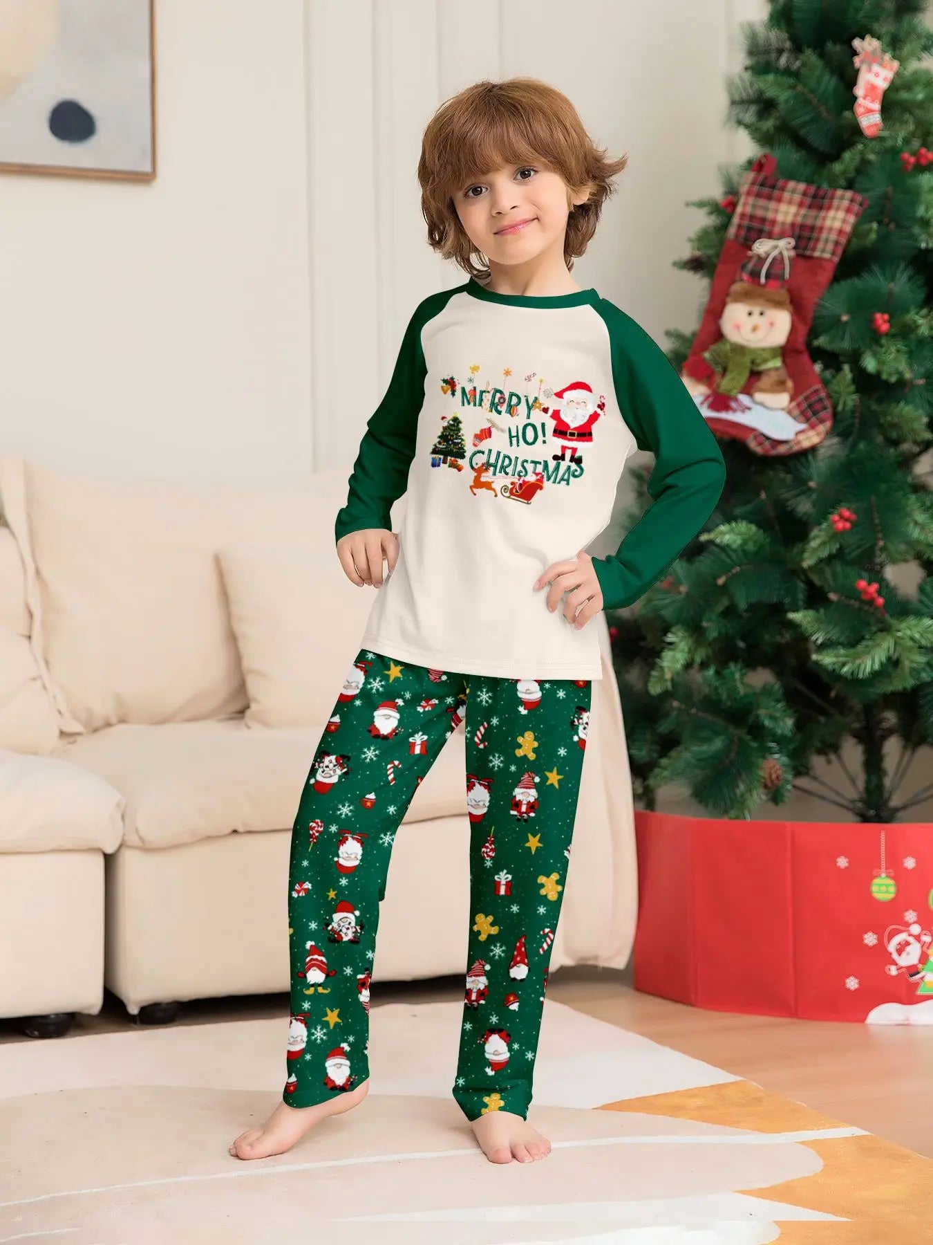 Santa & Tree Family Christmas Pyjama Set