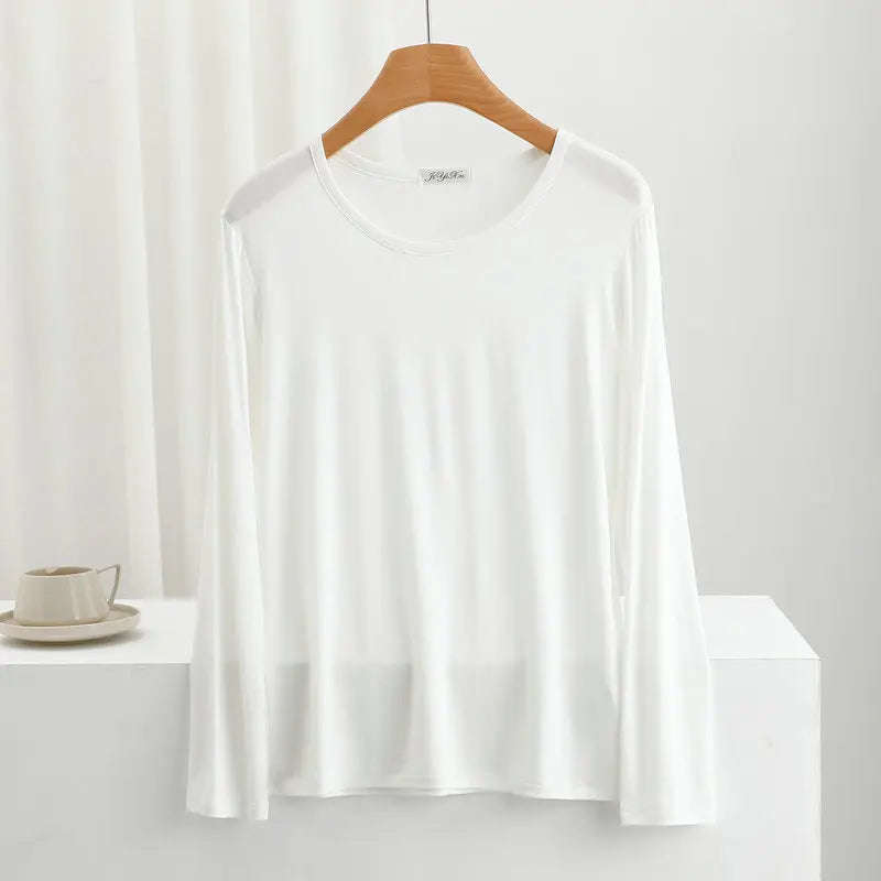 Women's Modal Long-Sleeve Pj Tops