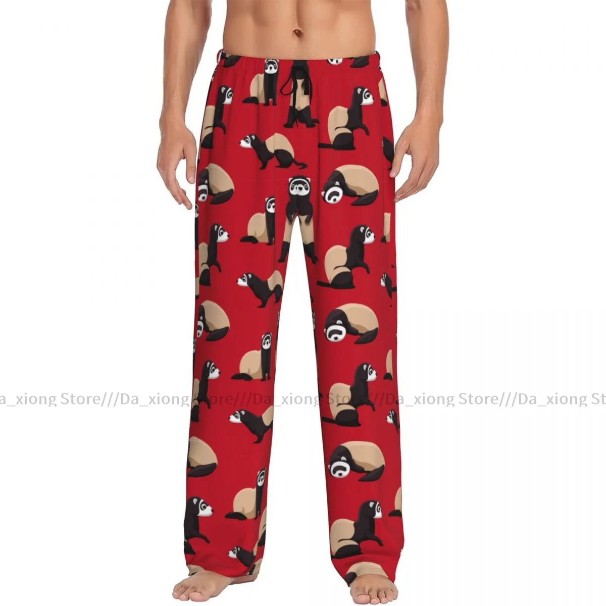 Men's Red Lounge Pyjama Pants