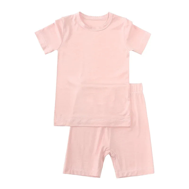 Kids Cotton Long Sleeve & Pyjama Bottoms Set