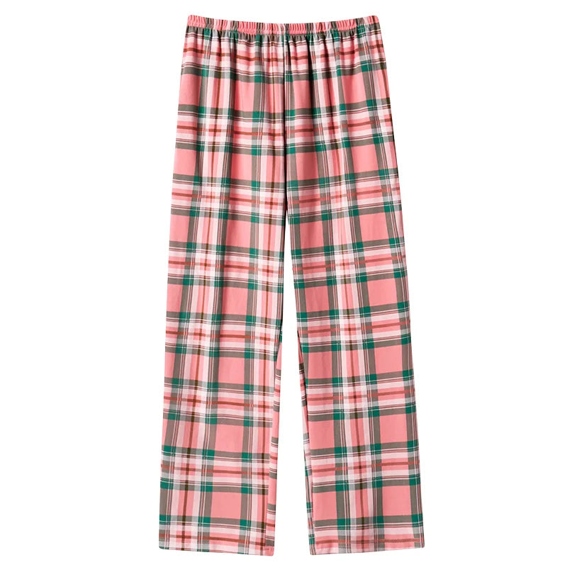 Women's Plaid Cotton Pj Bottoms