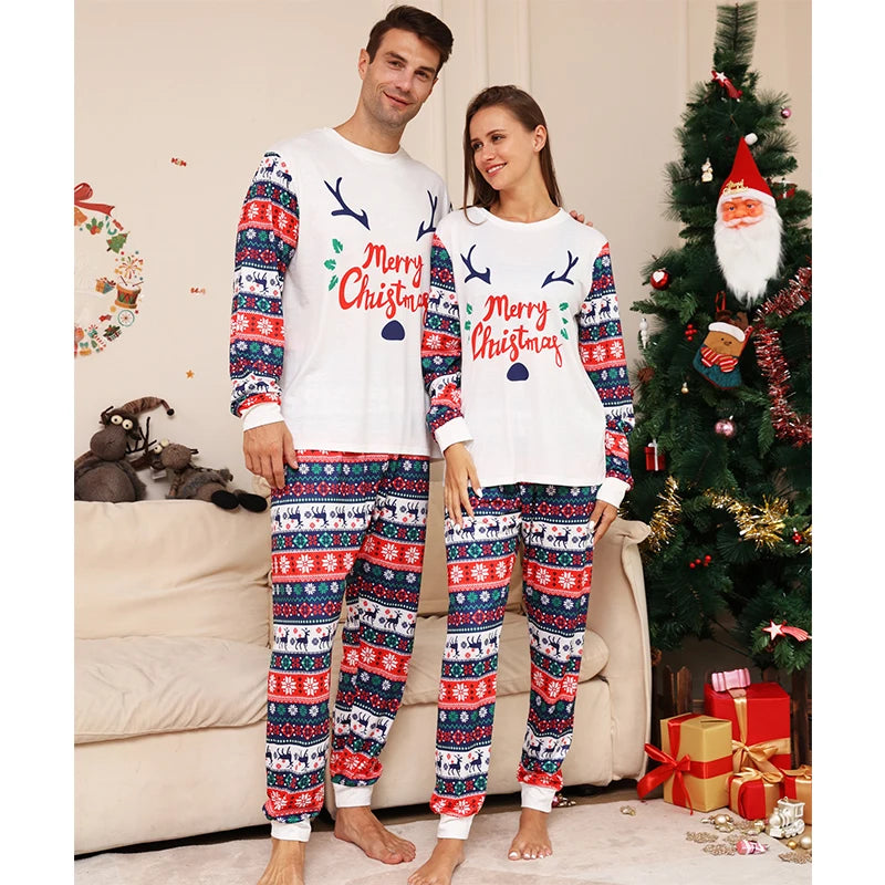 Christmas Antler Matching Pyjama Set