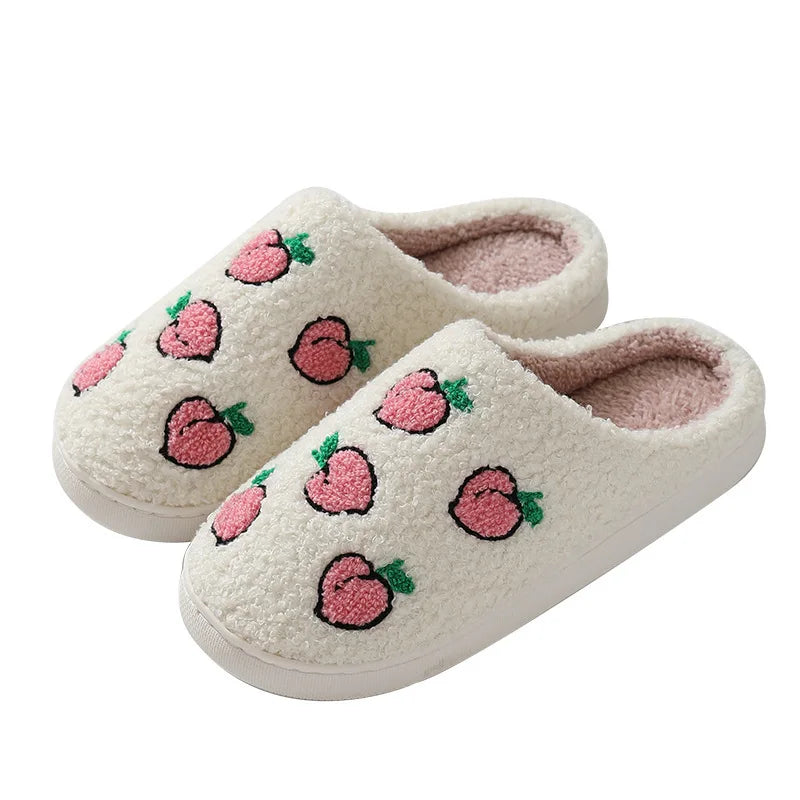 Women's Fruit Print Slippers