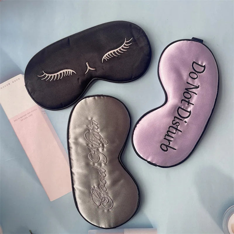 Embroidered Silk Sleep Mask