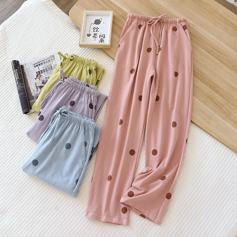 Women's Polka Dot Pyjama Bottoms