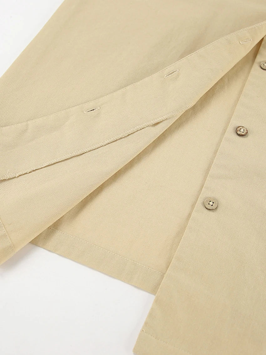 Women's Cotton Khaki Short Pyjama Set
