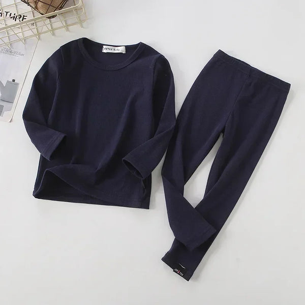 Royal Blue Winter Warm Kids Pyjamas Set