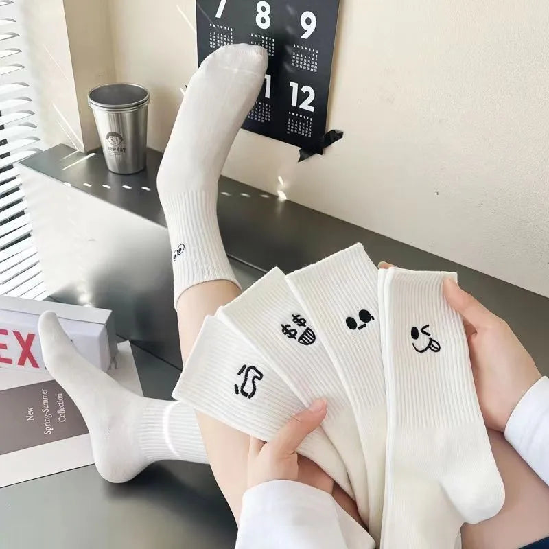 Women’s Cute Cartoon Socks – 5 Pairs