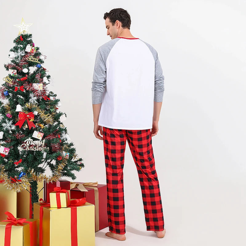 Red Tree Print Christmas Family Pyjama Set