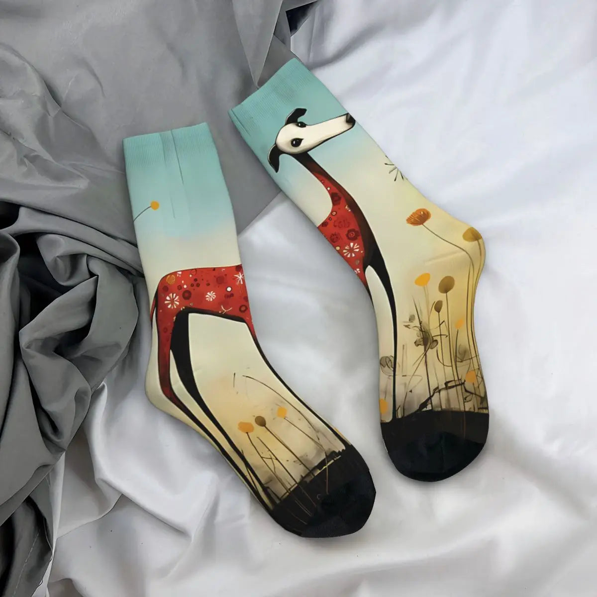 Patterned Crew Socks