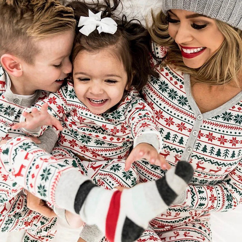 Family Matching Pattern Christmas Pyjamas