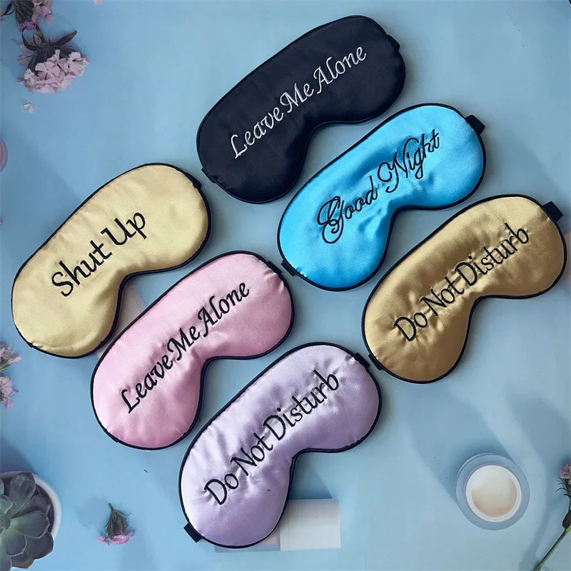 Embroidered Silk Sleep Mask