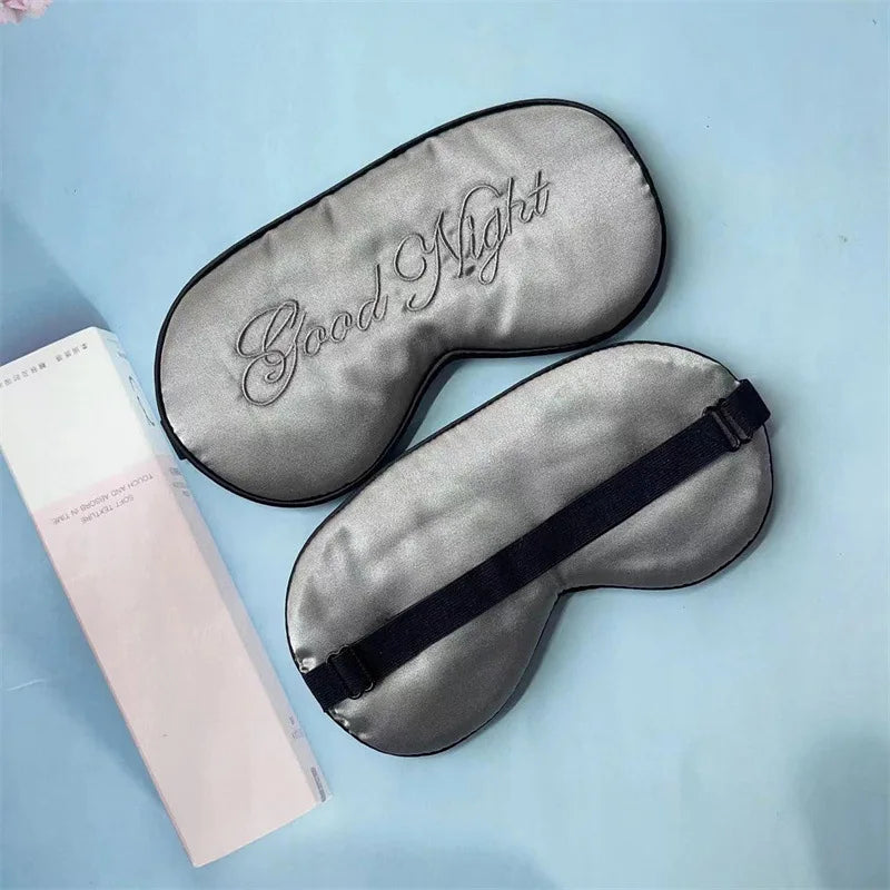 Embroidered Silk Sleep Mask