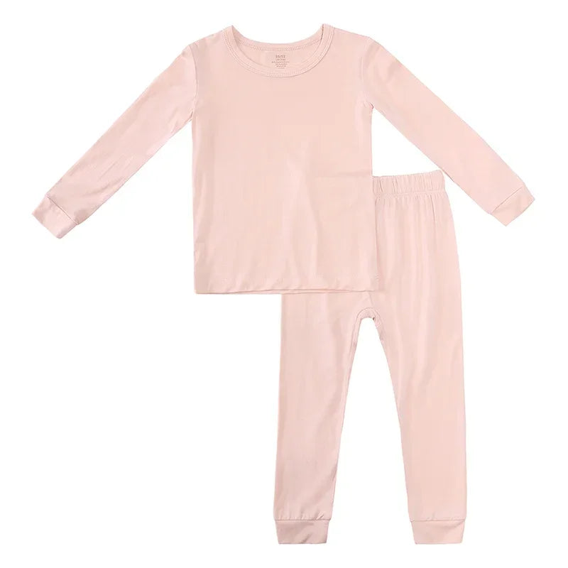 Kids Cotton Long Sleeve & Pyjama Bottoms Set