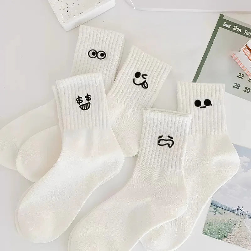 Women’s Cute Cartoon Socks – 5 Pairs
