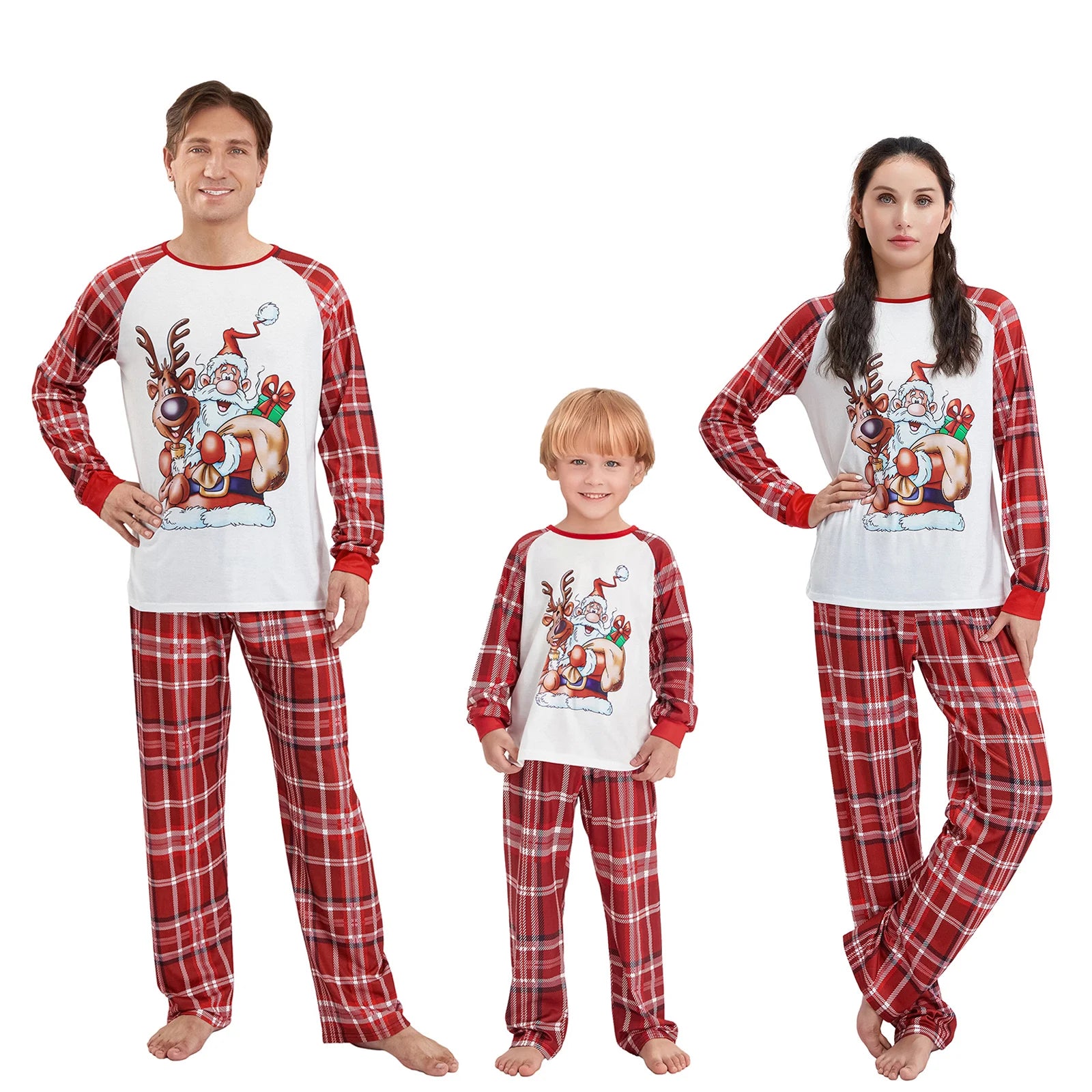 Christmas Santa & Rudolf Pyjama Set
