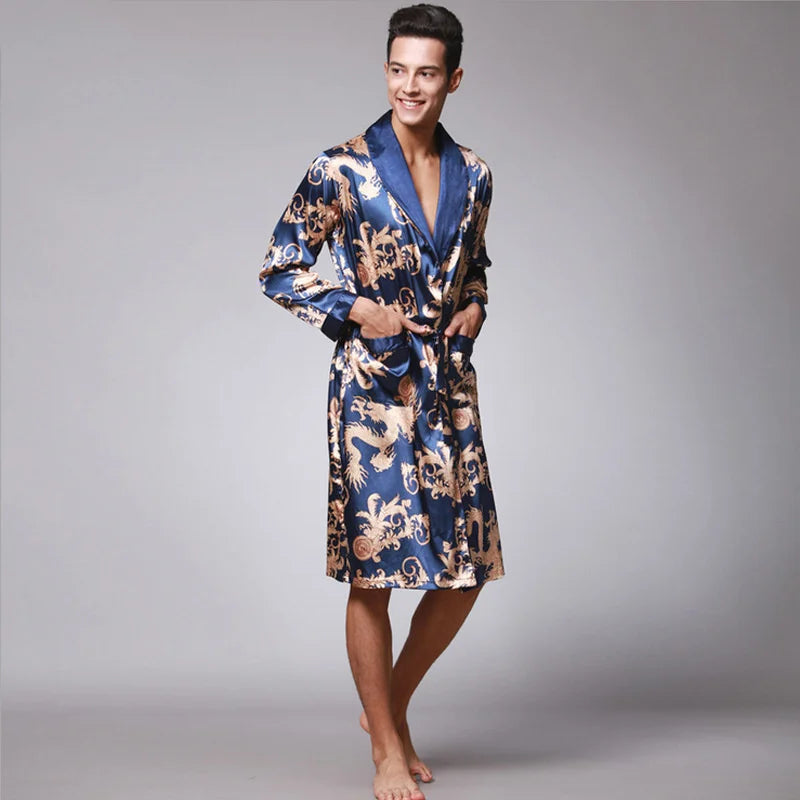 Dragon Silk Satin Robe