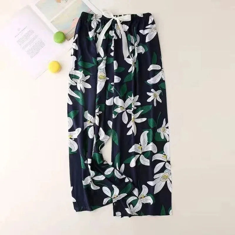 Women’s Cotton Floral Print Pyjama Bottoms