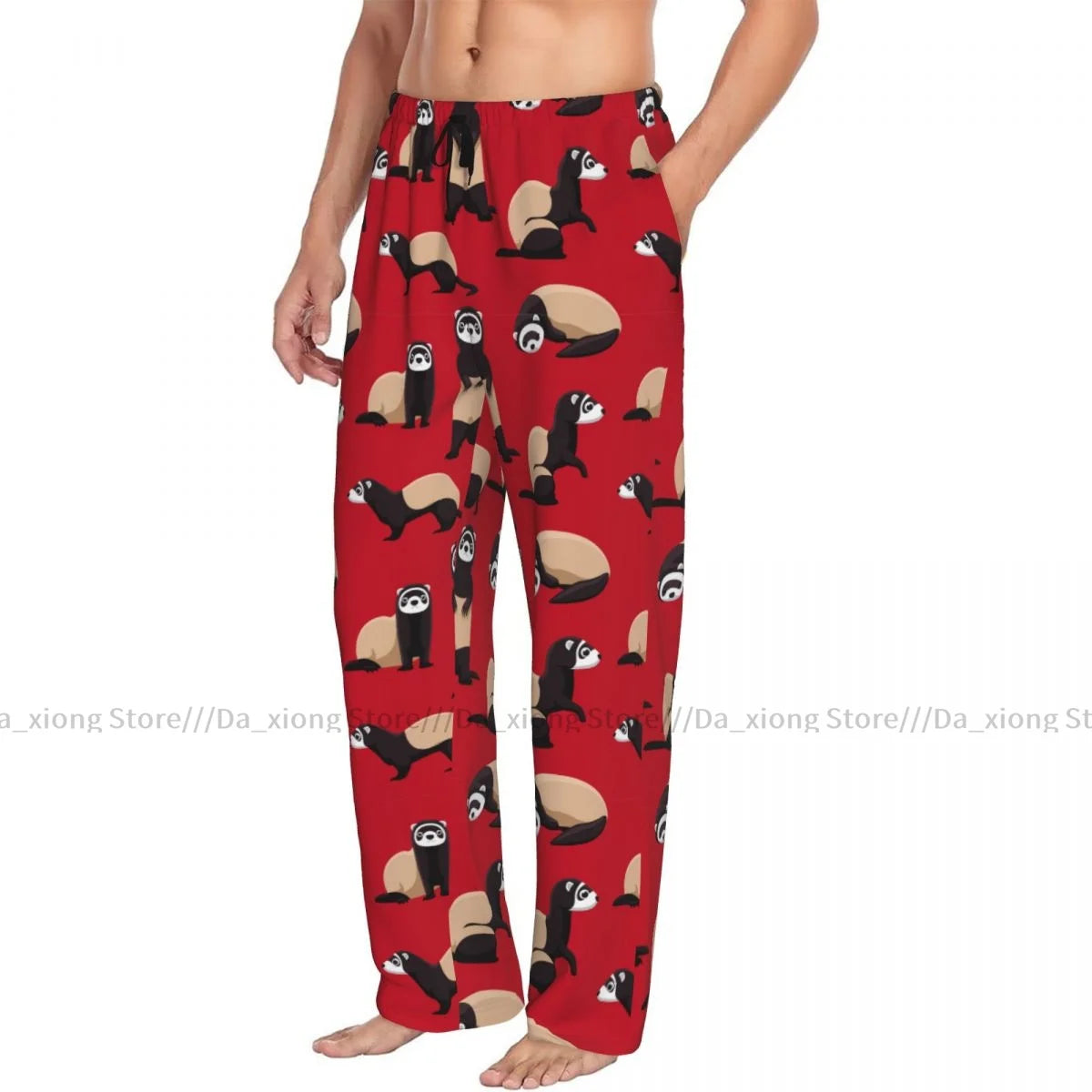 Men's Red Lounge Pyjama Pants