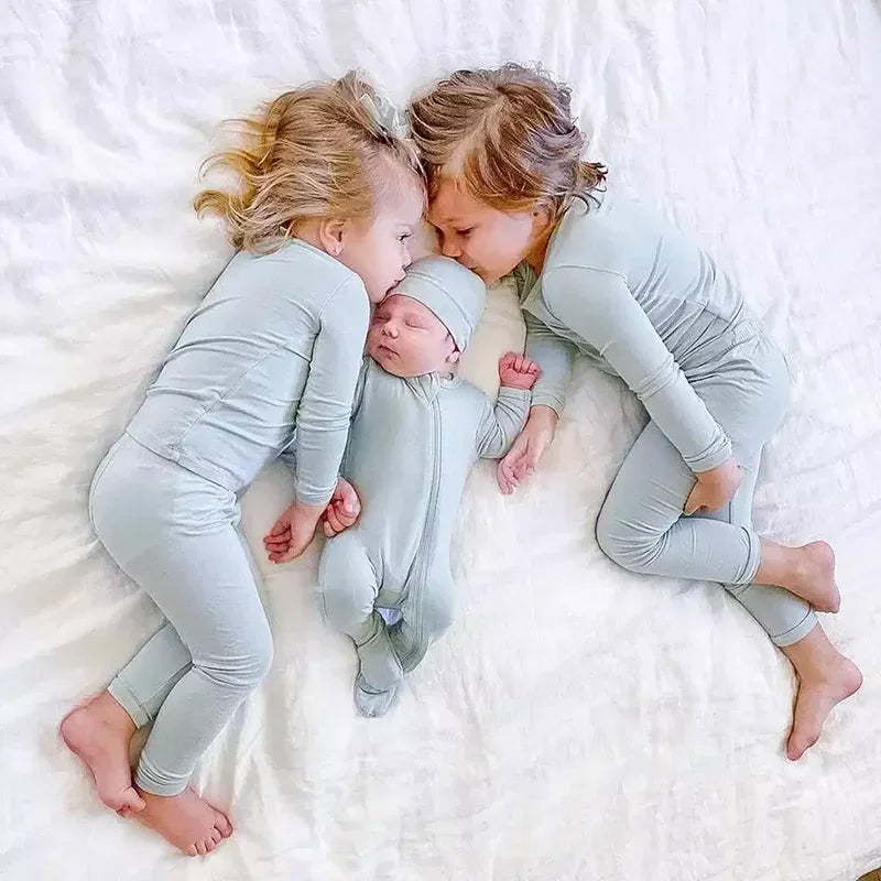 Kids Cotton Long Sleeve & Pyjama Bottoms Set