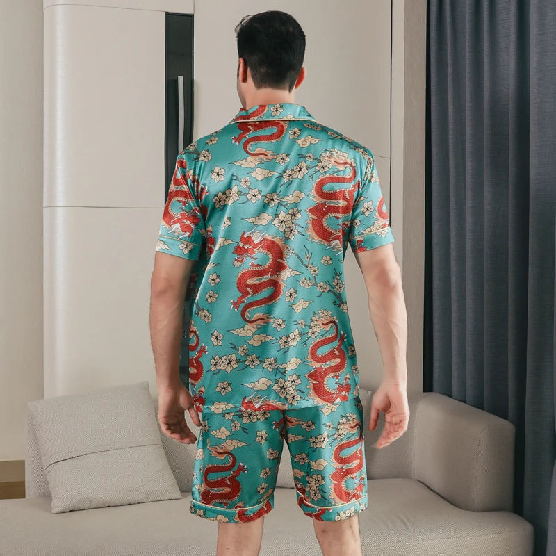 Men's Pyjamas Short Sleeved Shorty Set